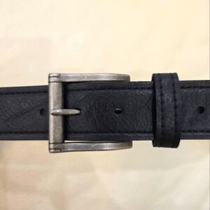 Dickies Men's Genuine Leather Belt Black 1.5" Width 36-39 L